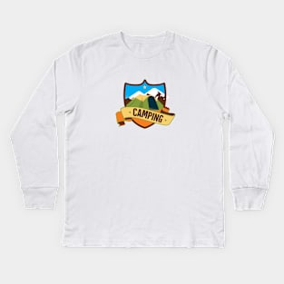 Camping Outdoor Adventure Kids Long Sleeve T-Shirt